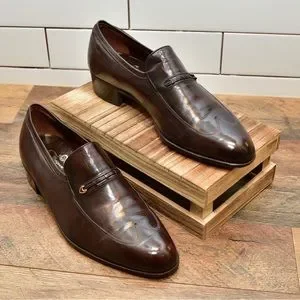 Vintage Florsheim Designer Collection Mahogany 9M FLORSHEIM DESIGNER COLLECTION CLASSIC BUSINESS SLIP-ON WING  main image 2